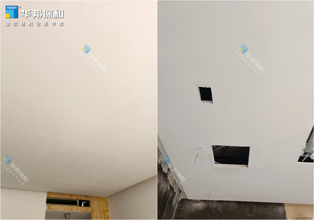 華邦保和內(nèi)墻膩?zhàn)禹?xiàng)目現(xiàn)場