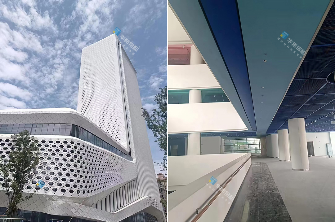 簡陽市文化體育中心（華邦保和材料：輕質(zhì)抹灰石膏、內(nèi)外墻膩?zhàn)?、真石漆、乳膠漆）